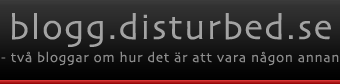 blogg.disturbed.se - en blogg om hur det är att vara någon annan